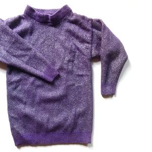 via Satellite Purple Sparkle Sweater